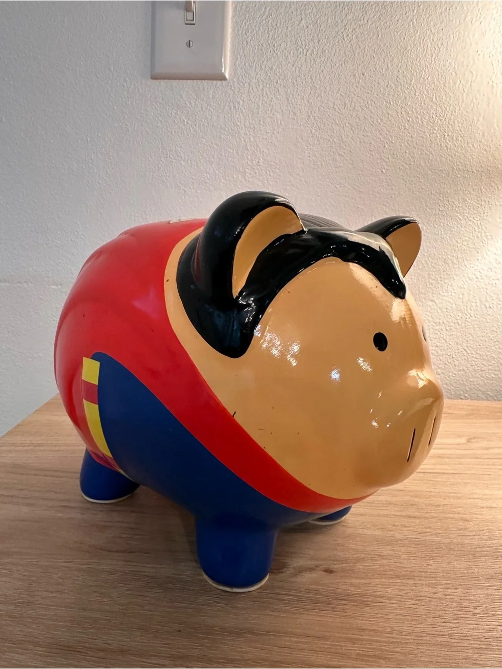 DC Comics Superman Ceramic Piggy Bank Large Superhero Coin Bank